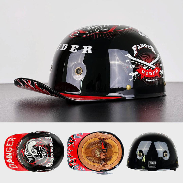 Casque PulseCap urbain, allie légèreté casquette et sécurité moto/scooter.