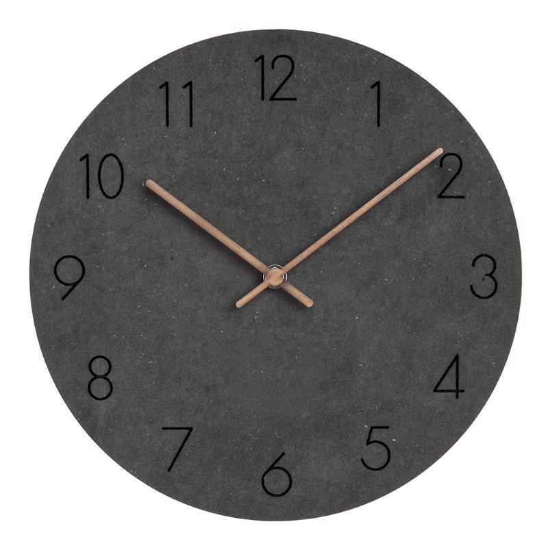 Décoration maison: Horloge murale scandinave design moderne en plastique mat. Ajoute une touche élégante.