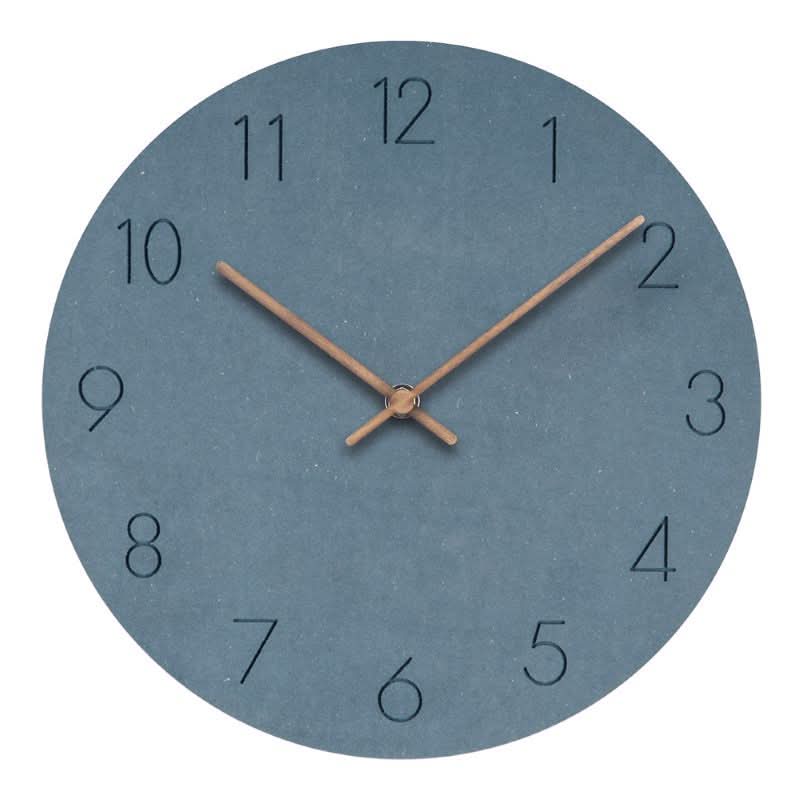 Horloge murale silencieuse pour salon. Design scandinave minimaliste, apporte une touche moderne à votre décoration intérieure.