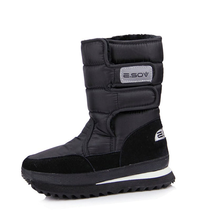 Bottes imperméables confortables pour femmes, idéales pour l'hiver et la pluie, avec semelle antidérapante.