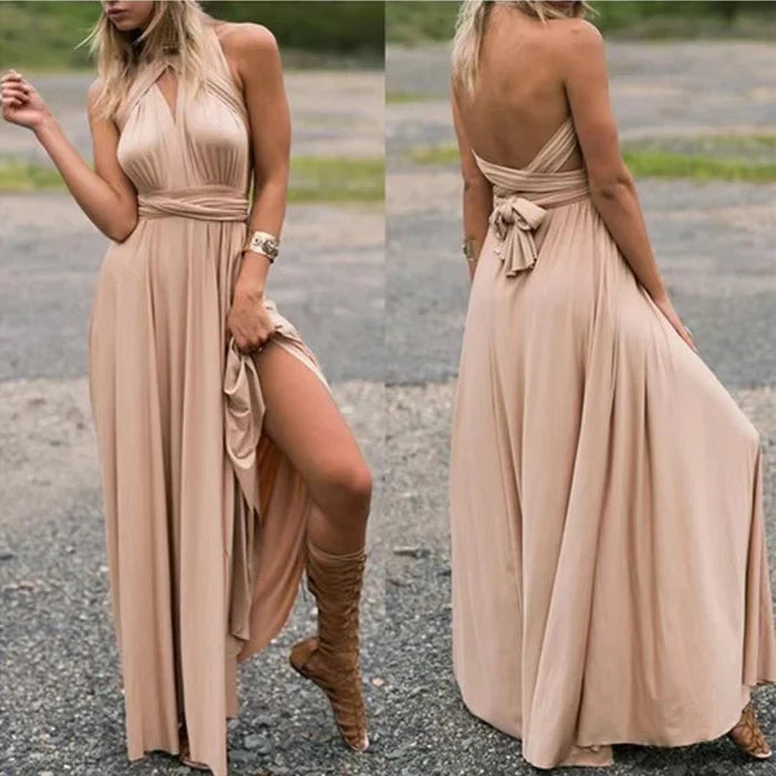 Robe longue femme confortable, style maxi élégant, idéale pour un look personnalisé et féminin.