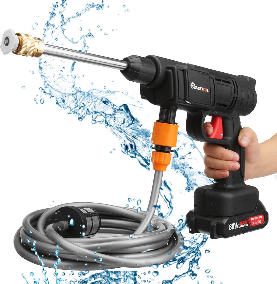 Nettoyeur haute pression sans fil portable Jetworx pour nettoyage jardin, meubles d'extérieur et allées.