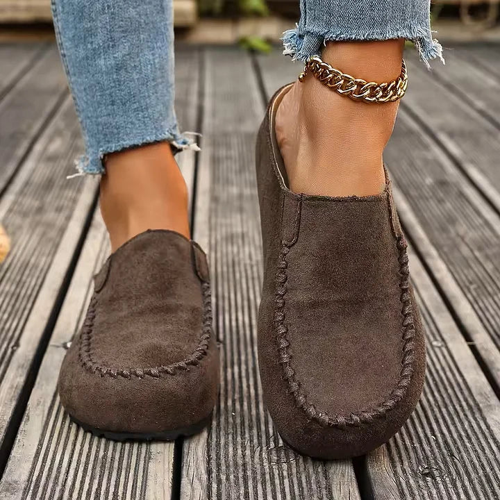 Mules confortables pour femmes, style rétro décontracté, idéales pour un usage quotidien au printemps et en été.