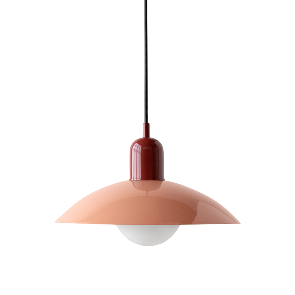 Éclairage design: lampe suspendue Macaron scandinave, idéale pour îlot de cuisine.