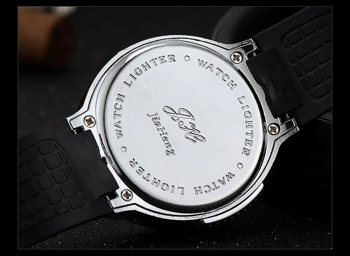 Montre-briquet élégante et coupe-vent pour homme, le cadeau parfait. Design chic et fonctionnel.