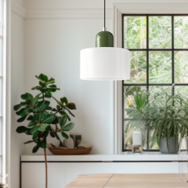 Suspension Lumisio moderne style Bauhaus, éclairage élégant pour salle à manger.