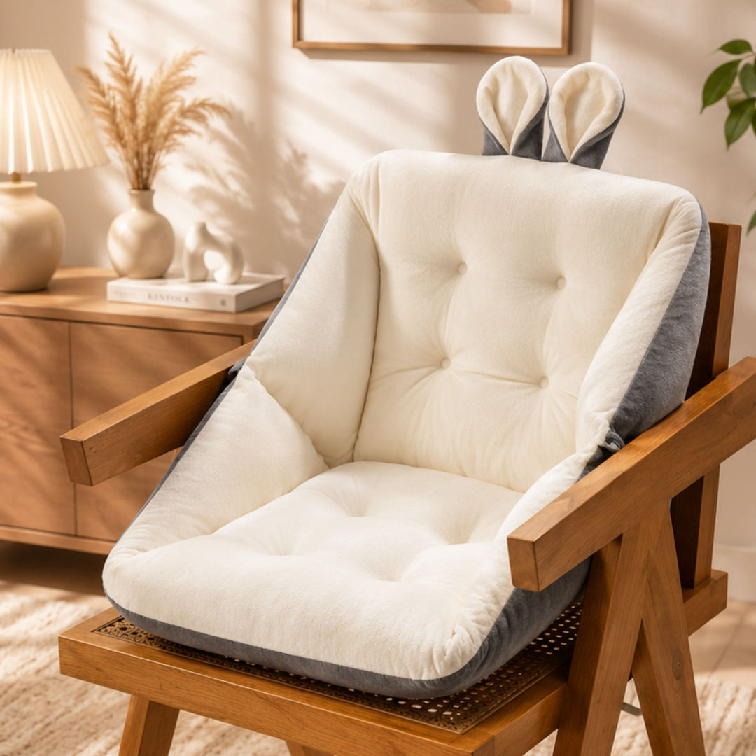 Coussin de relaxation ergonomique polyvalent pour siège, chaise de bureau ou canapé. Soulage les tensions.