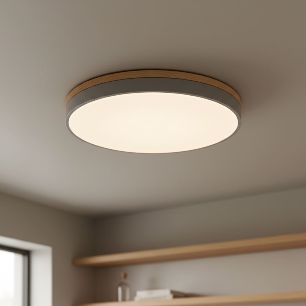 Lumière de plafond LED Horizon, design discret et épuré, idéal pour une ambiance relaxante.