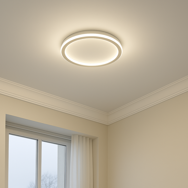Lampe de plafond LED design scandinave. Moderne, dimmable, pour un intérieur contemporain.