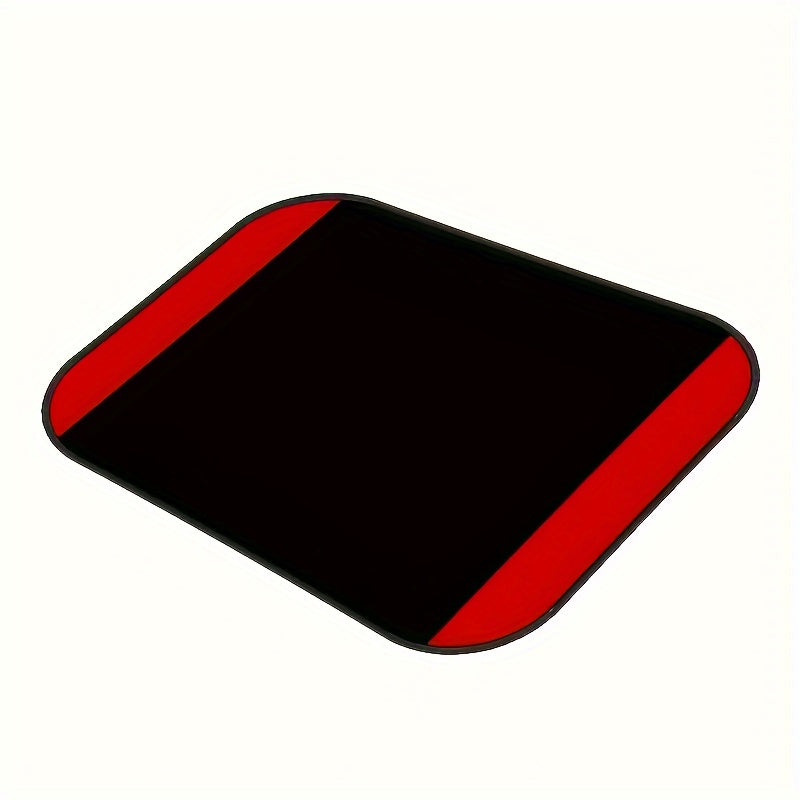 Tapis voiture universels antidérapants et lavables. Rayures rouges, protection facile intérieur véhicule.