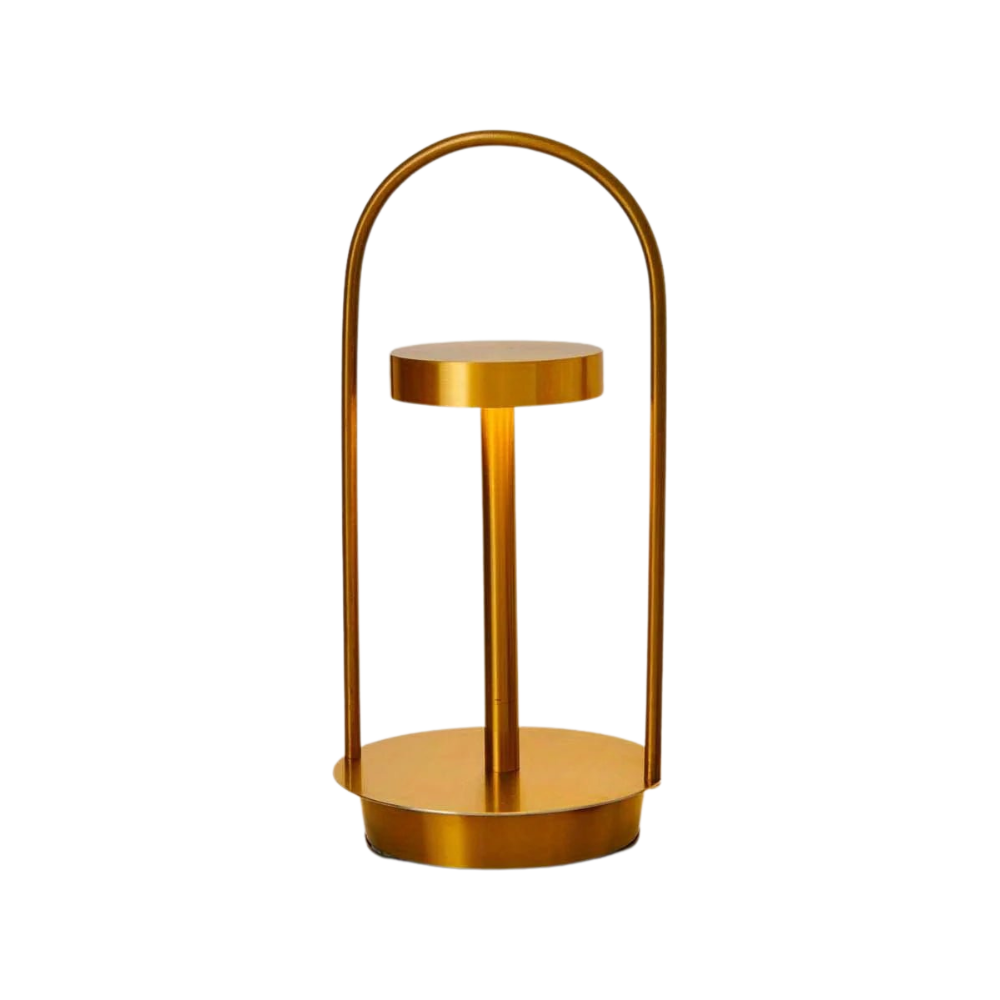 Lampe de table LED dimmable portable, design moderne, rechargeable USB. Parfaite pour éclairage d'ambiance.