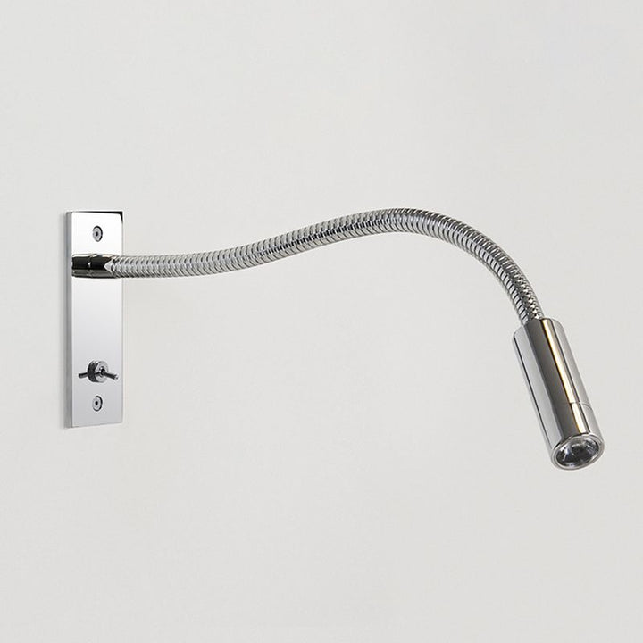 Lampe murale LED flexible pour lecture, chevet, chambre. Éclairage design moderne en métal.