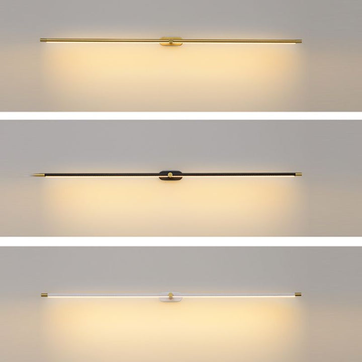 Applique LED design minimaliste pour intérieur. Éclairage linéaire, parfait pour salle de bain et salon.