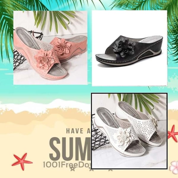 Sandales confort femme avec soutien plantaire supérieur, mules orthopédiques parfaites pour l'été léger.