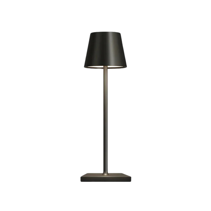 Illuminez votre espace avec la lampe LED sans fil or, intensité lumineuse ajustable, élégante.