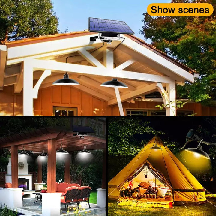 Éclairage LED solaire de qualité, sans fil, télécommandé, parfait pour la terrasse ou le balcon.