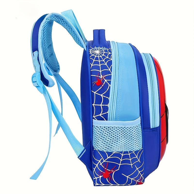 Sac à dos Spider-Man conçu pour les enfants, avec compartiments pratiques, parfait pour l'école et les voyages.
