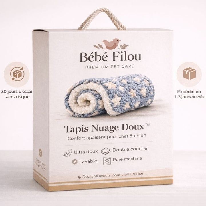 Tapis moelleux pour animaux. Lit douillet et apaisant pour le confort de votre chien ou chat.