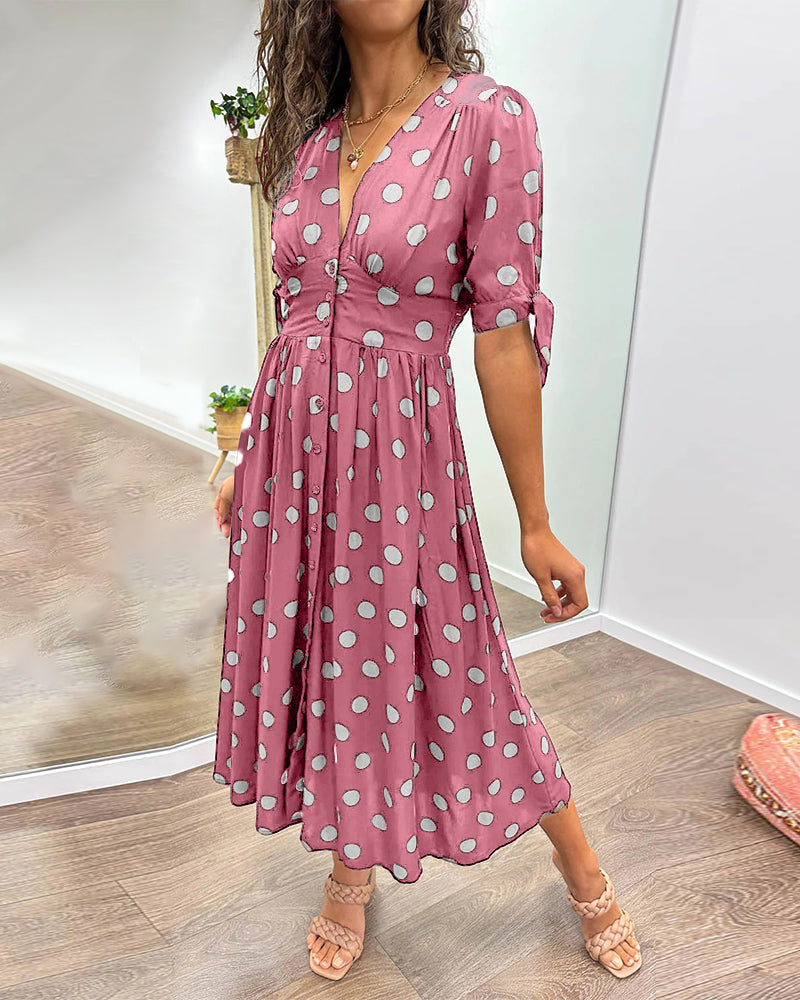 Élégante robe midi pour femme, fluide et confortable, idéale printemps/été, mode féminine.
