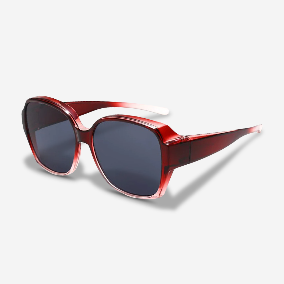 Paire de lunettes de soleil à clipser polarisées UV400, accessoire optique essentiel.