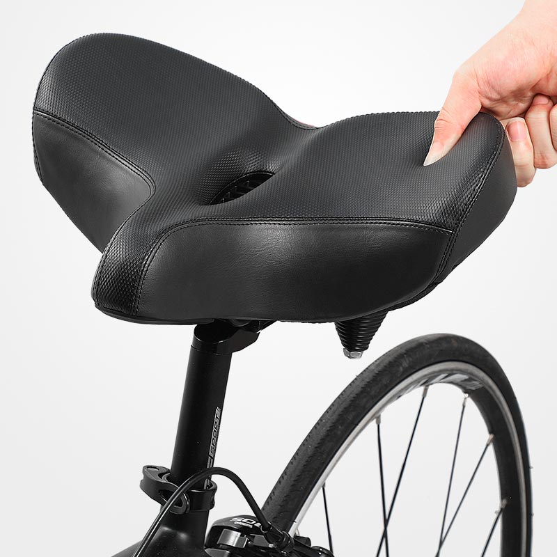 Selle ergonomique pour vélo, conçue pour le confort des longues distances à vélo.