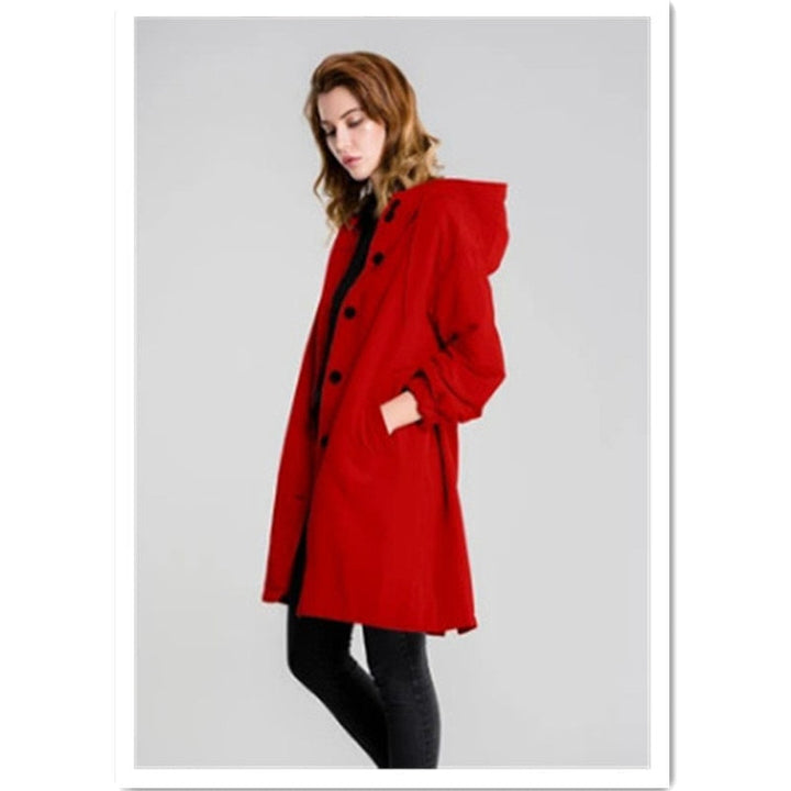Manteau de pluie femme élégant grandes tailles, chic, confortable, imperméable et coupe-vent.