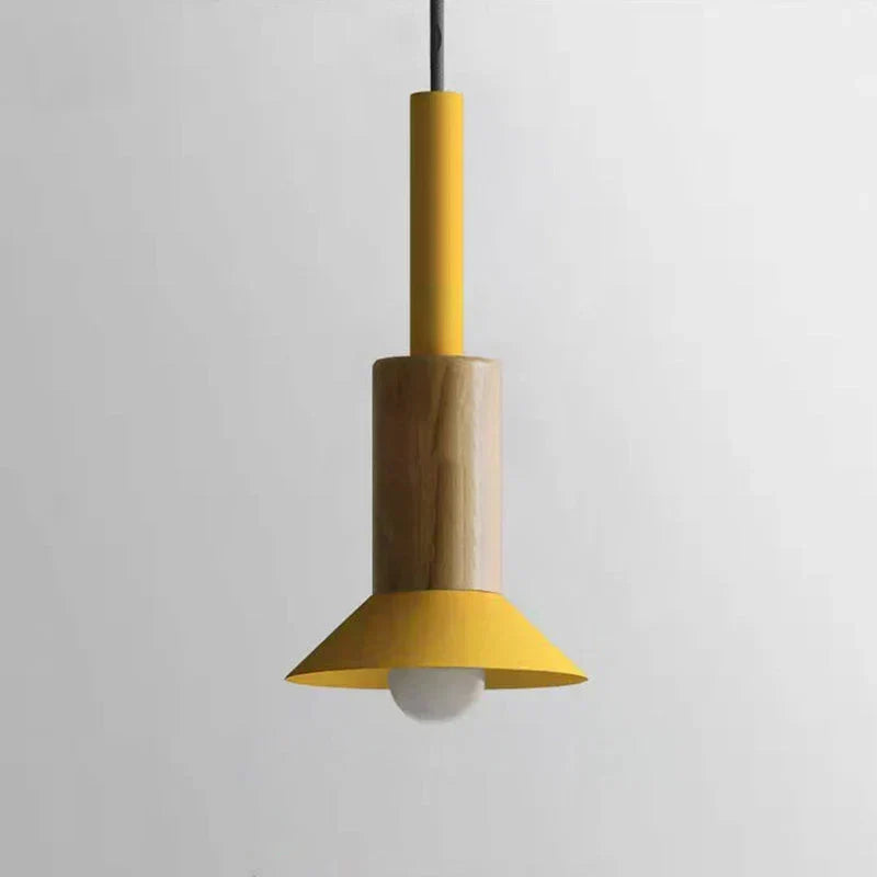 Lampe suspendue colorée, design scandinave macaron, lumière d'appoint.