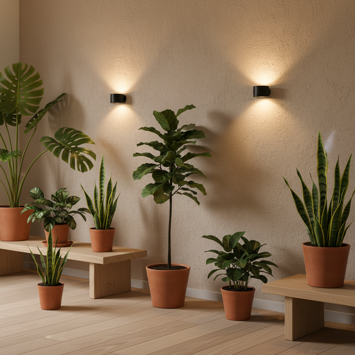 Lampe murale LED intérieure, sans fil 360°. Recharge USB pour une lumière pratique et flexible partout.