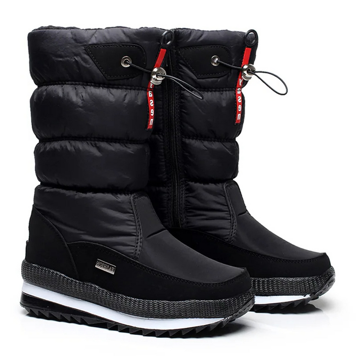 Bottes de neige imperméables Nova pour femme. Chaussures d'hiver chaudes, confortables et antidérapantes avec zip.