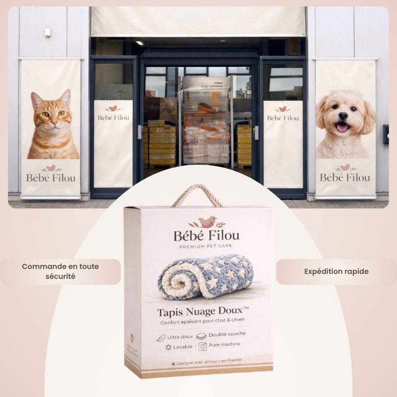 Coussin douillet pour chiens et chats. Tapis apaisant, pour un repos profond et réconfortant.