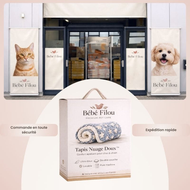 Coussin douillet pour chiens et chats. Tapis apaisant, pour un repos profond et réconfortant.