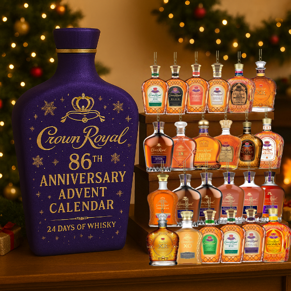 Calendrier de l'Avent whisky de luxe, collection 2025. Découvrez des spiritueux d'exception pour les fêtes.