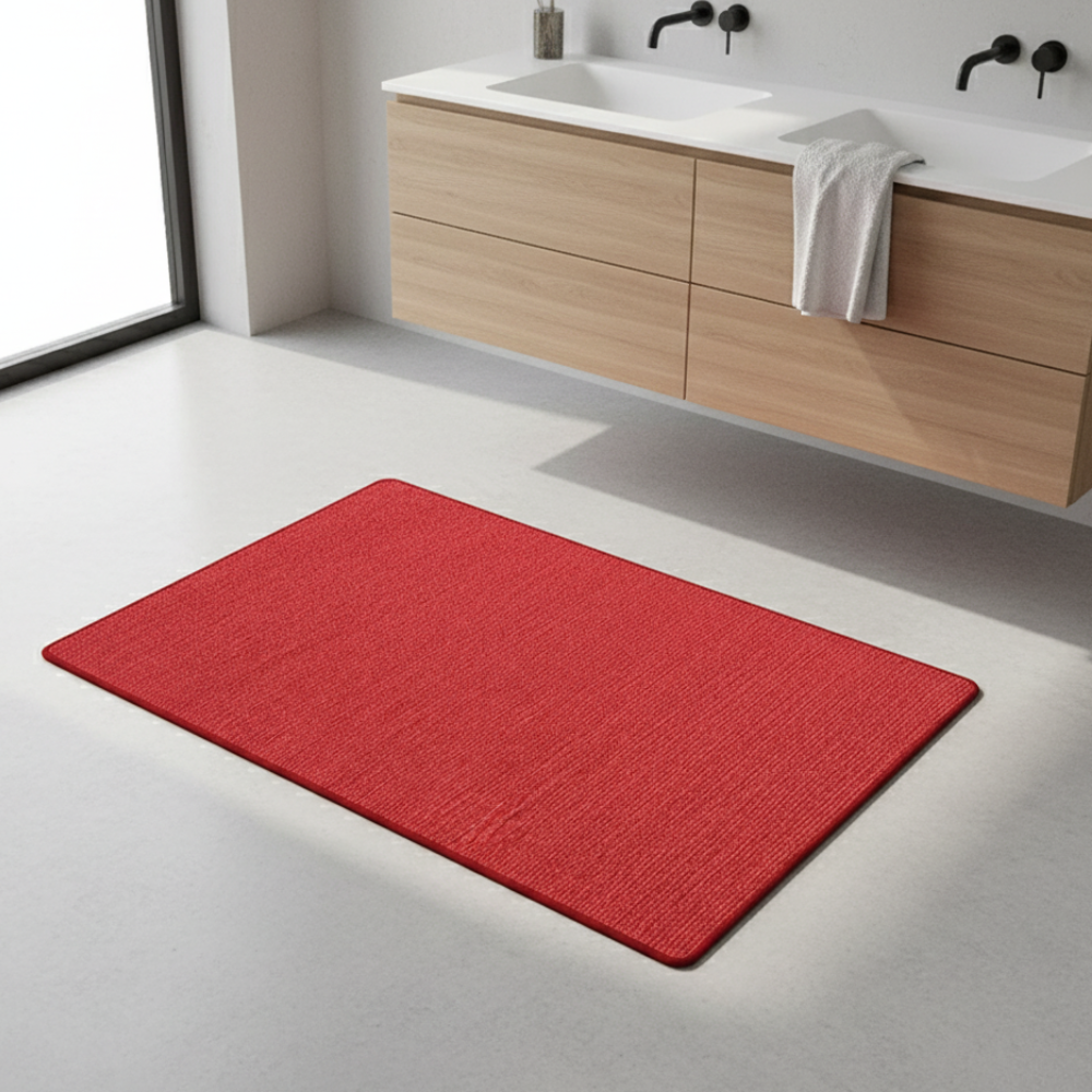 Tapis de bain absorbant à séchage rapide, gardant votre salle de bain propre, sèche et sûre.