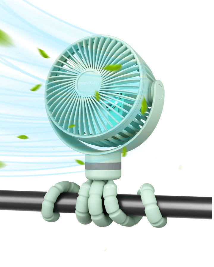 Ventilateur télescopique portable USB, hauteur ajustable pour confort optimal.