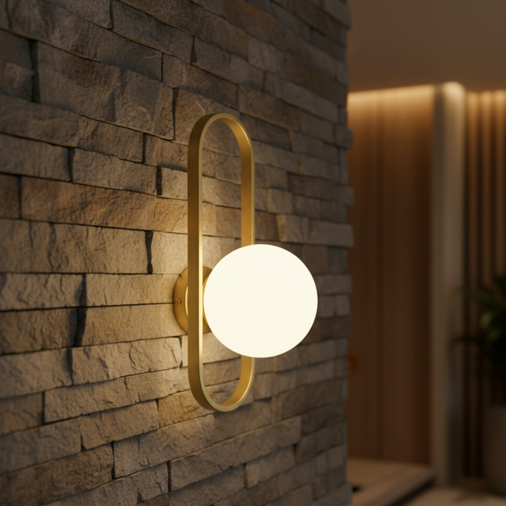 Luminaire mural pour chambre, lumière LED apaisante, design contemporain et discret.