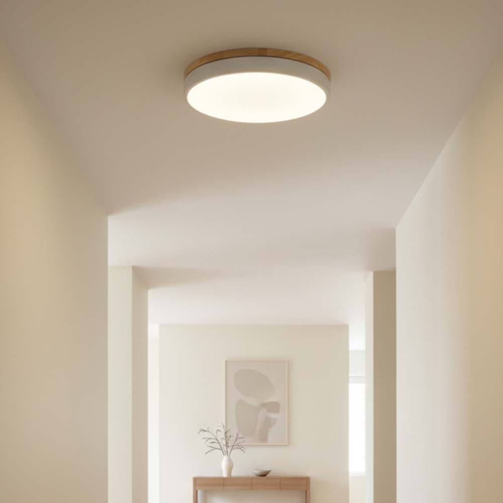 Design moderne: Lumière de plafond encastrée LED Horizon, ultra-mince, parfaite pour chambre à coucher.