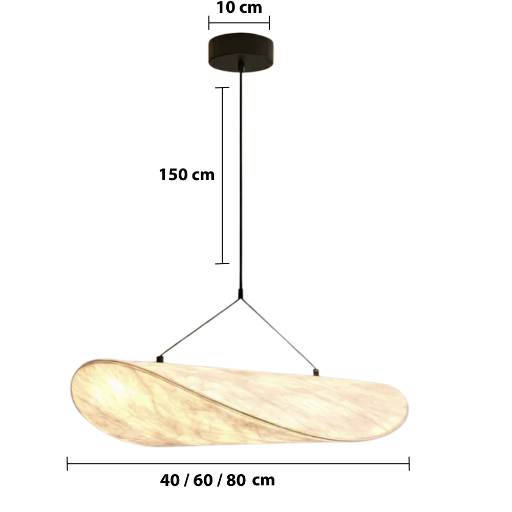 Suspension LED DuPont ultra-moderne, lumière douce pour une décoration salon ou salle à manger, style minimaliste.