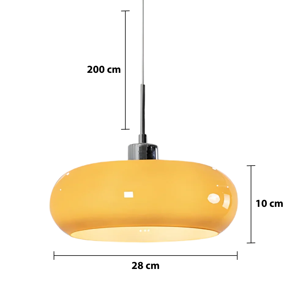 Éclairage moderne suspendu Bauhaus. Luminaire décoratif et fonctionnel pour salon, cuisine ou salle à manger.