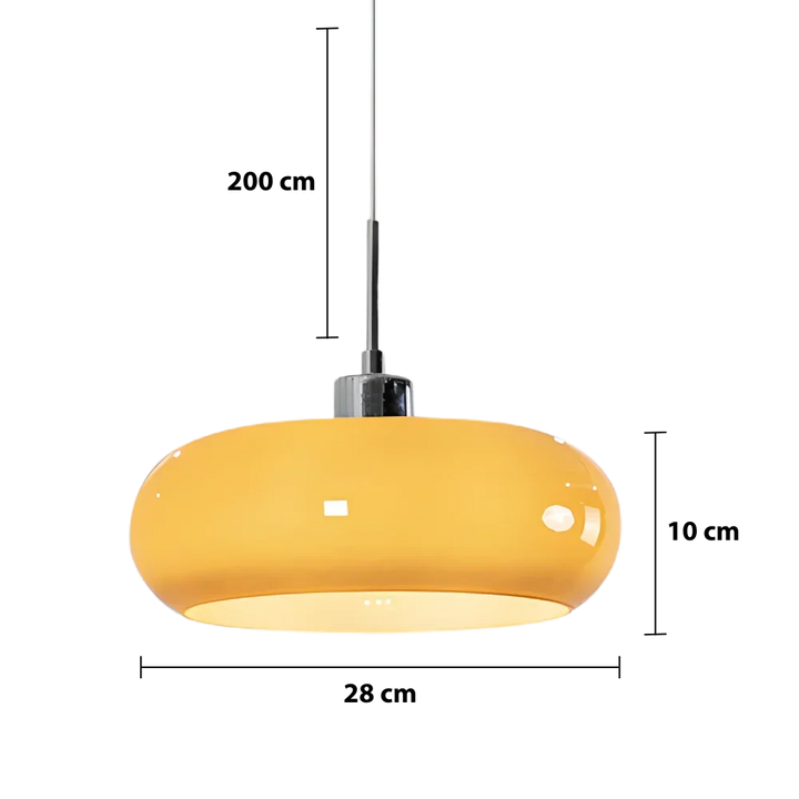 Éclairage moderne suspendu Bauhaus. Luminaire décoratif et fonctionnel pour salon, cuisine ou salle à manger.