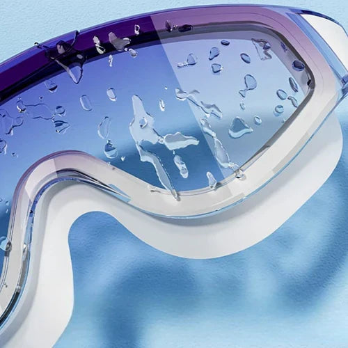 Lunettes de natation adultes anti-buée et étanches pour une vision HD impeccable en piscine.