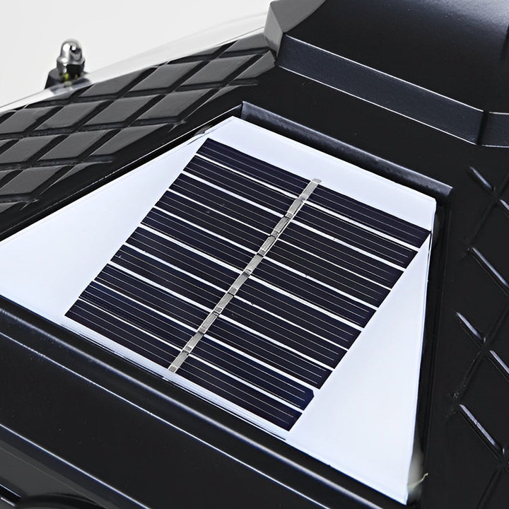 Éclairage solaire de jardin en aluminium avec LED, étanche et automatique pour allée ou terrasse.