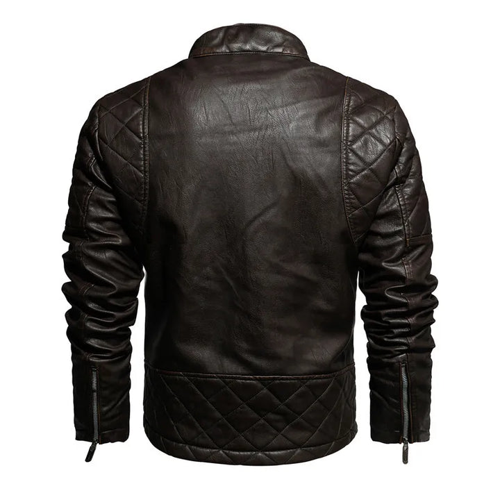 Veste motard homme pour un style urbain actif, blouson décontracté et moderne, idéal pour la ville.