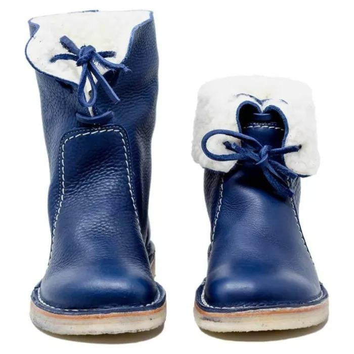 Bottes hautes femme, imperméables et chaudes, idéales pour le grand froid et l'extérieur.