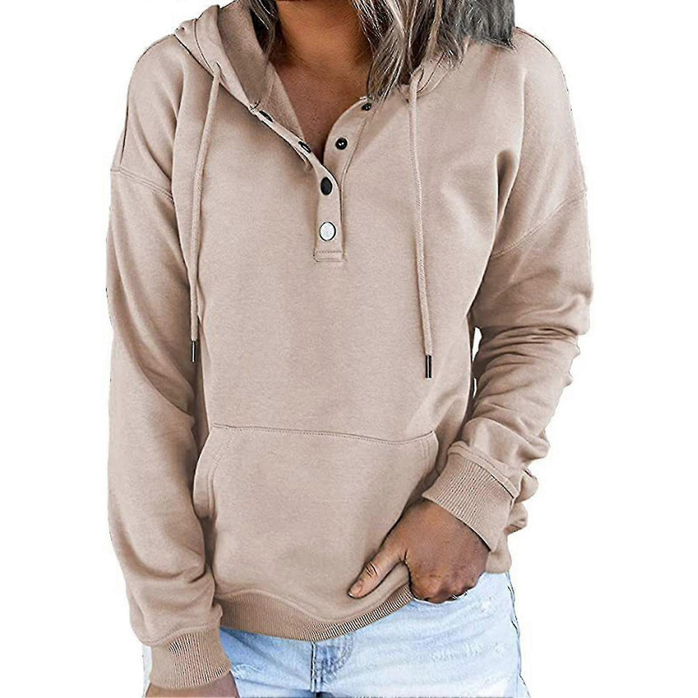 Veste sweat femme abricot décontractée, très confortable, avec capuche et poches kangourou. Parfaite pour l'automne.