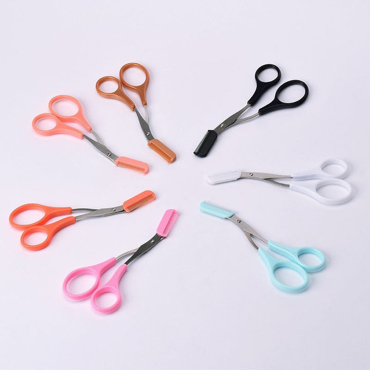 Pour des sourcils parfaits : ciseaux professionnels en acier inoxydable, conçus pour l'épilation et l'entretien.