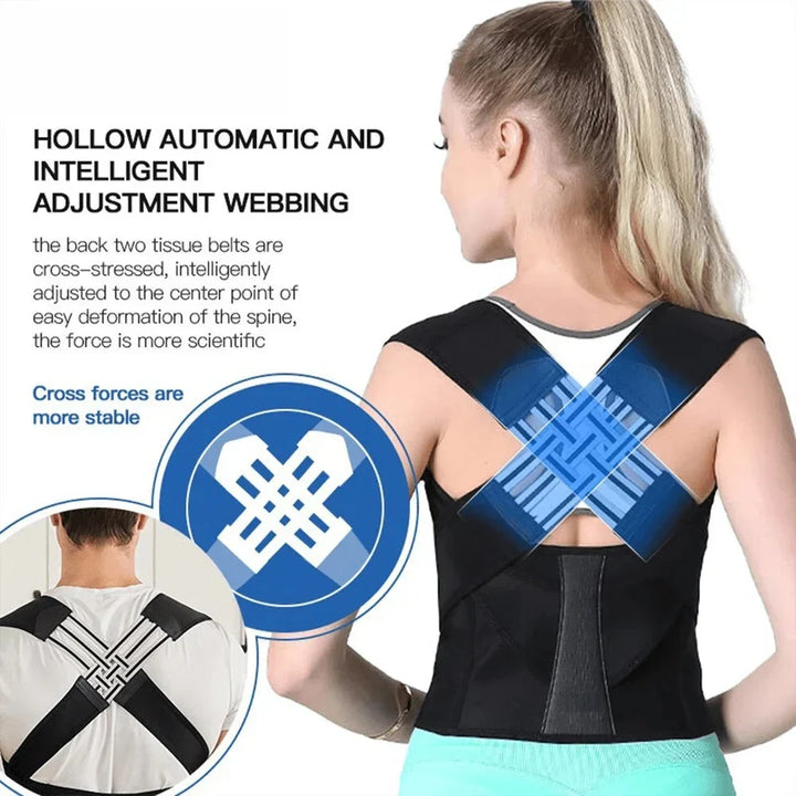 Améliorez votre posture avec cette ceinture de support dos ajustable et respirante pour bien-être quotidien.