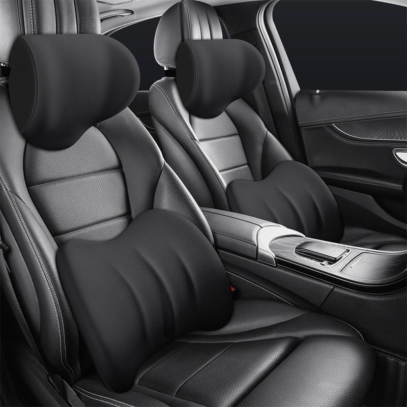 Accessoire voiture ergonomique: coussin de support pour confort de conduite.