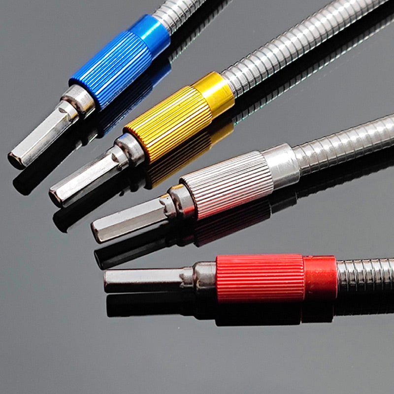 Tige d'extension flexible pour embouts. Porte-embouts universel améliorant l'efficacité en outillage et bricolage.