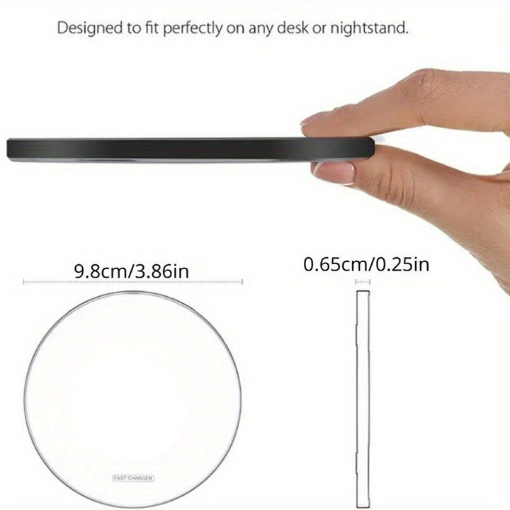 Gadget de recharge rapide sans fil universel pour Android et iPhone, solution simple et efficace.