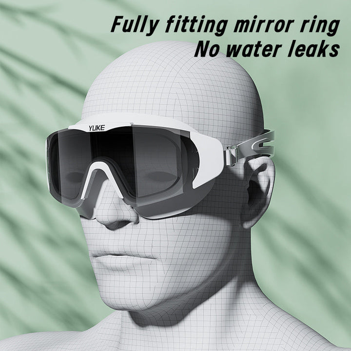 Lunettes de natation anti-buée HD pour adultes, clarté visuelle supérieure et confort prolongé.